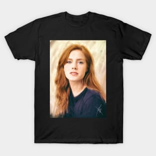 Amy Adams - Pastel on Canvas Painting T-Shirt